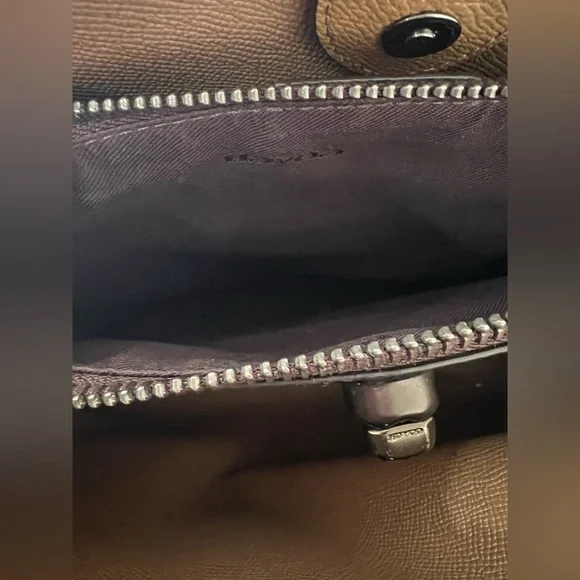 Coach C2590 Willow Shoulder Bag in colorblock polished pebble leather - Picture 6 of 7